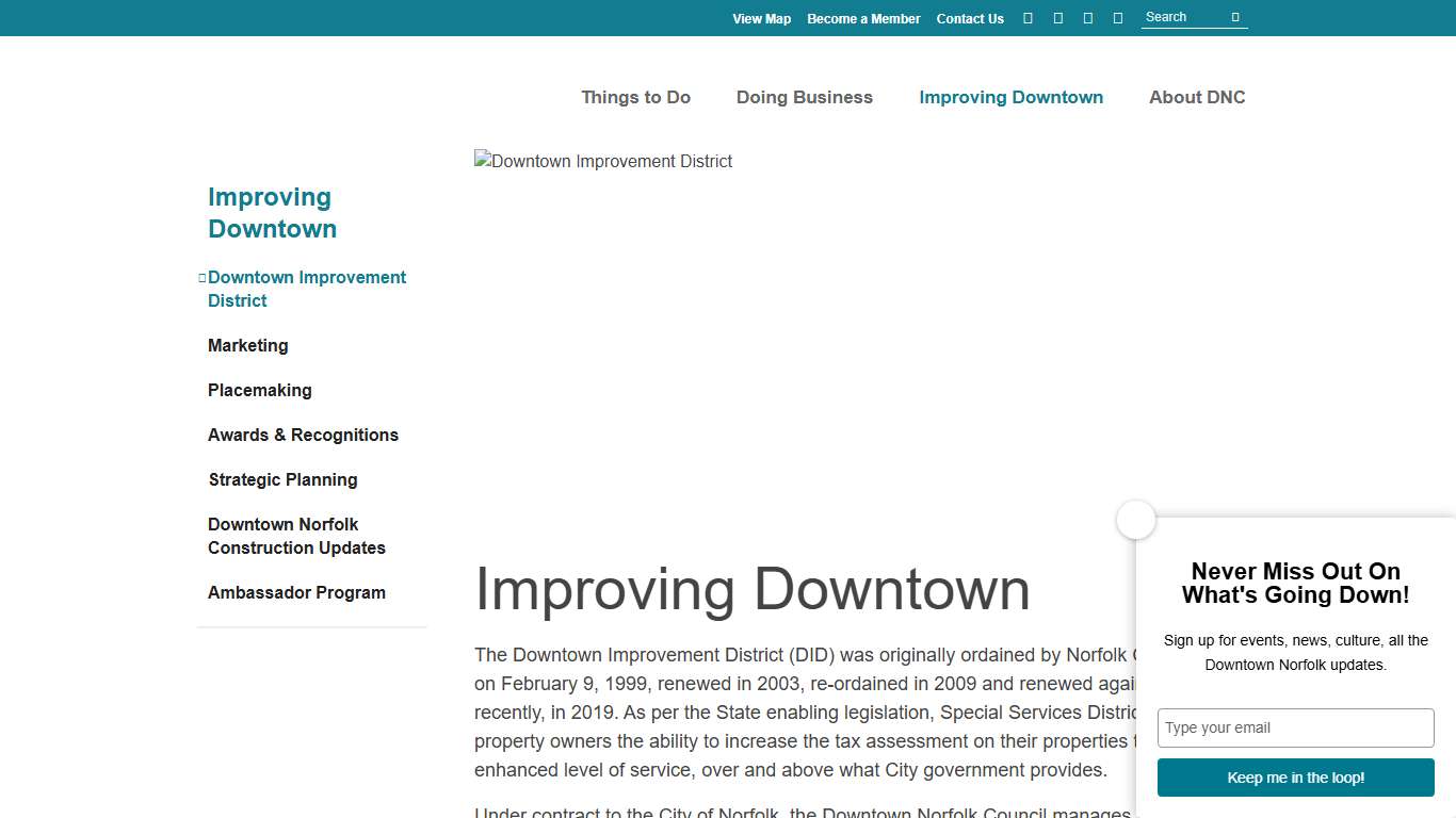 Downtown Improvement District Improving Downtown Downtown Norfolk